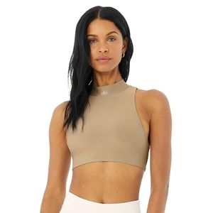 Alo Airlift Fuse Bra tank in gravel